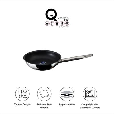 QUANTUM PRO FRYING PAN SS NON STICK  200XH45MM