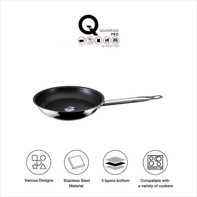 QUANTUM PRO FRYING PAN SS NON STICK  320XH55MM