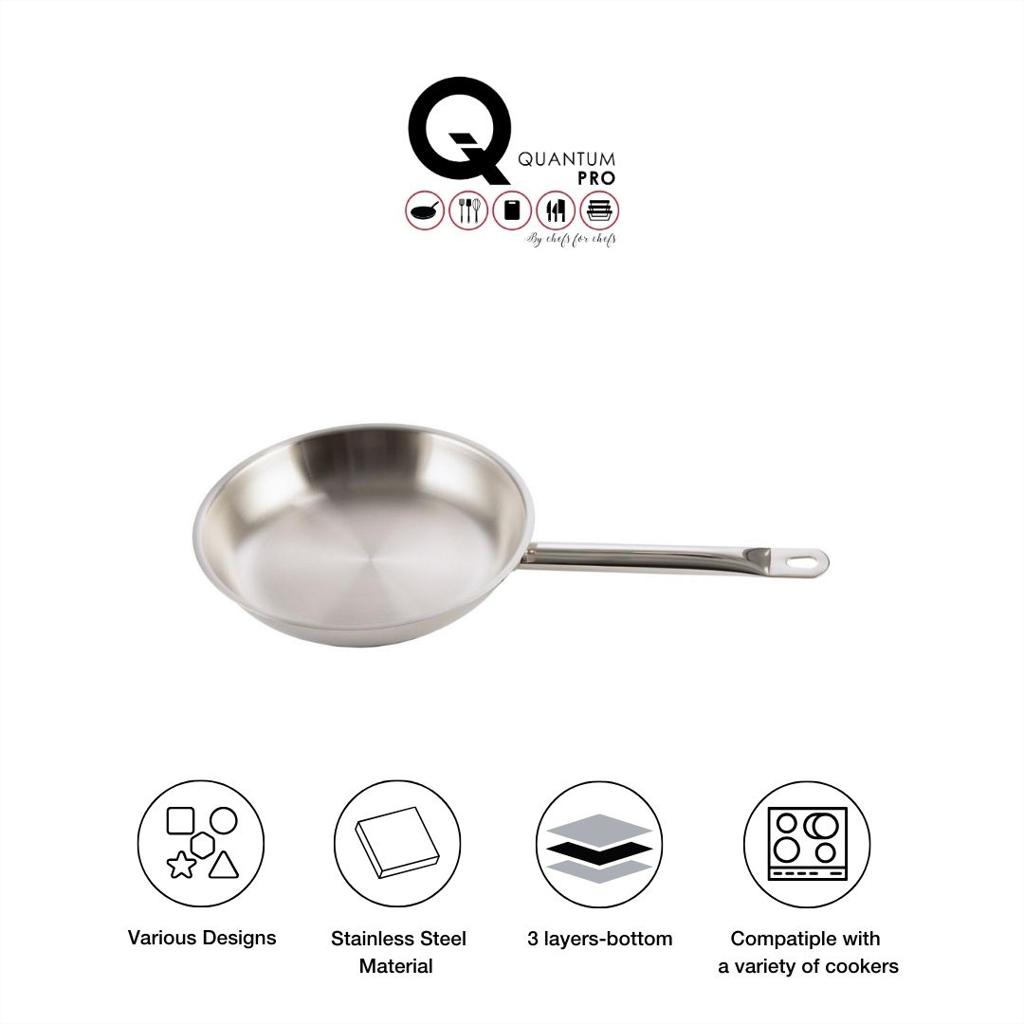 QUANTUM PRO FRYING PAN SS 280XH50MM