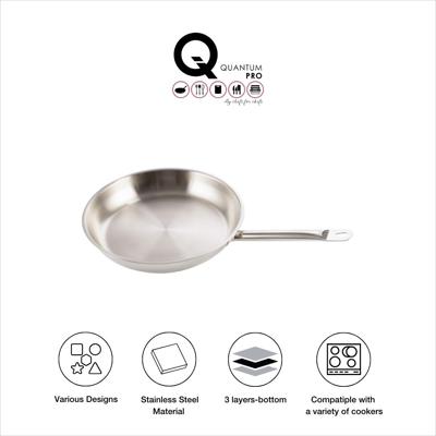 QUANTUM PRO FRYING PAN SS 360XH60MM