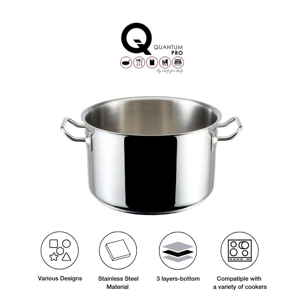  NỒI INOX QUANTUM PRO 280MMX170MM 11L (SS STOCKPOT HIGH)