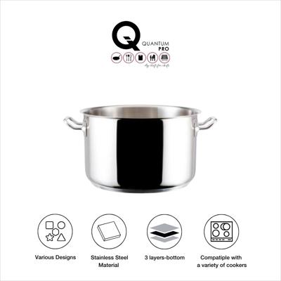 QUANTUM PRO DEEP STOCKPOT SS 36L 360XH360MM